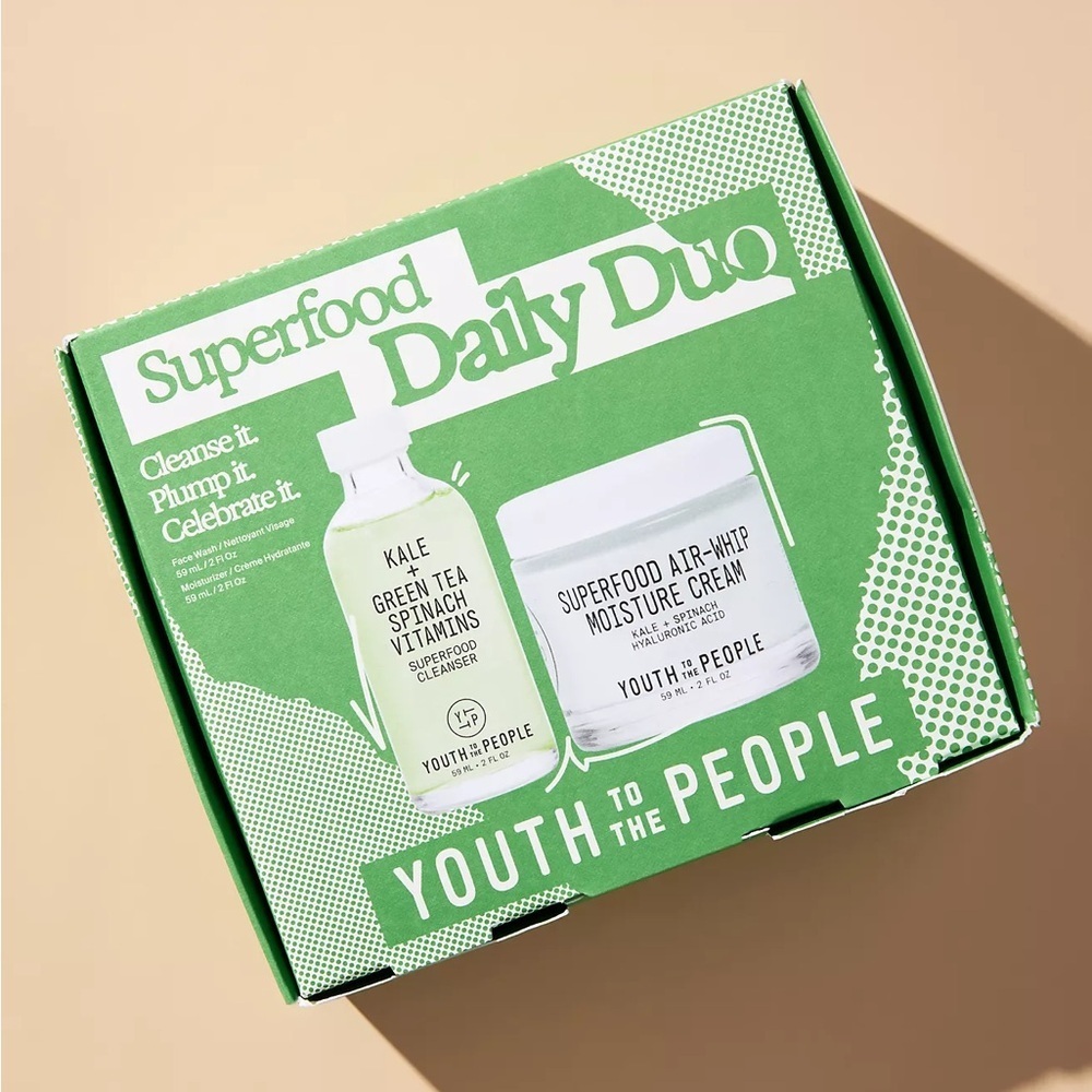 Youth To The People Superfood Daily Duo with Cleanser &  Face Moisturizer